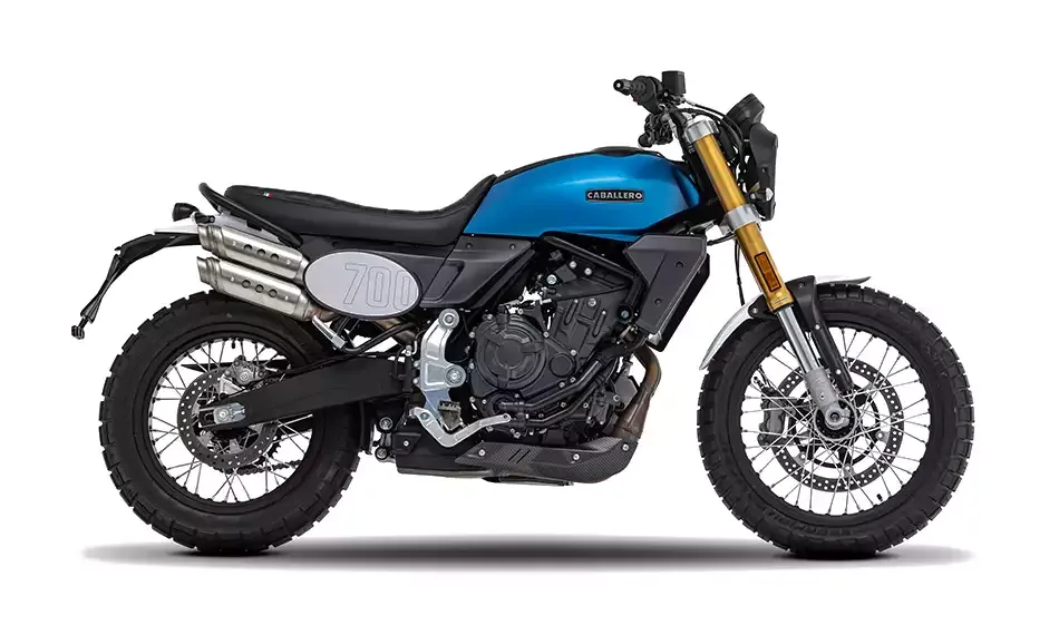 Fantic Caballero 700 Abs Scrambler E5 blu