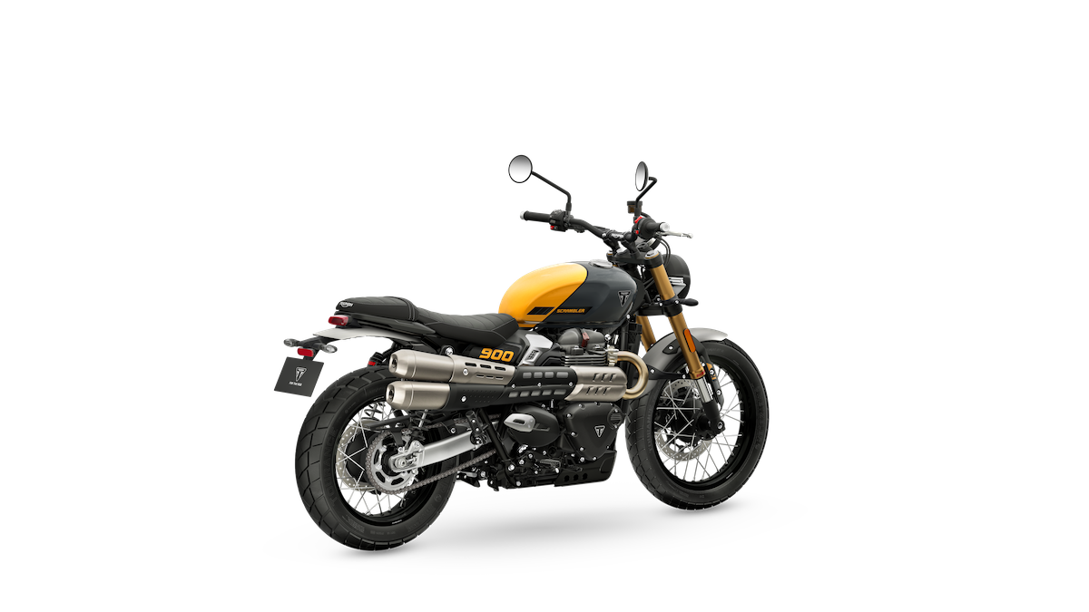 Scrambler 900 MY26 Mineral Grey RHS Rear Angle