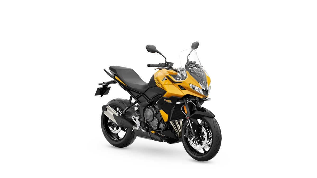 Tiger Sport 800 MY25 Cosmic Yellow RHS Front Angle