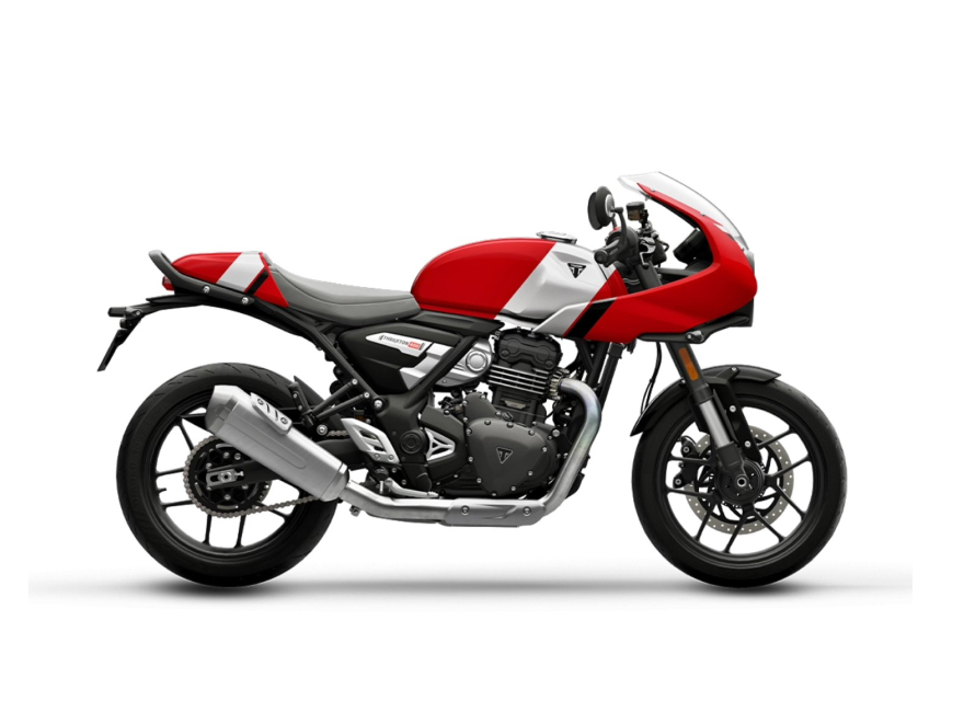 Triumph thruxton 400 red