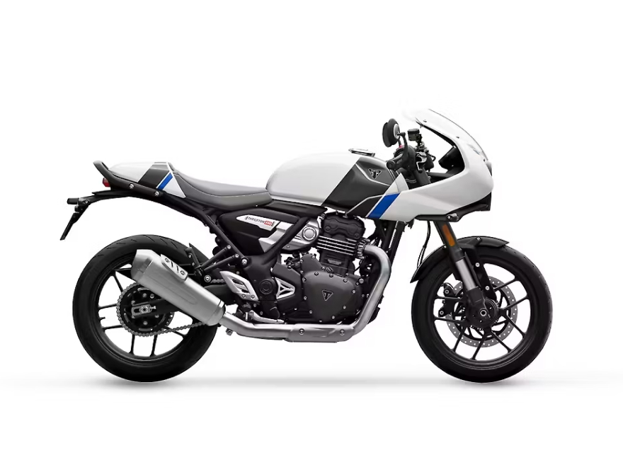 Triumph thruxton 400 white