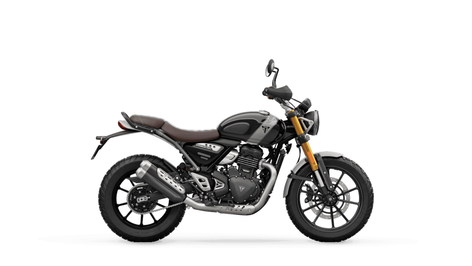 Triumph Scrambler 400 X Phantom Black Silver Ice