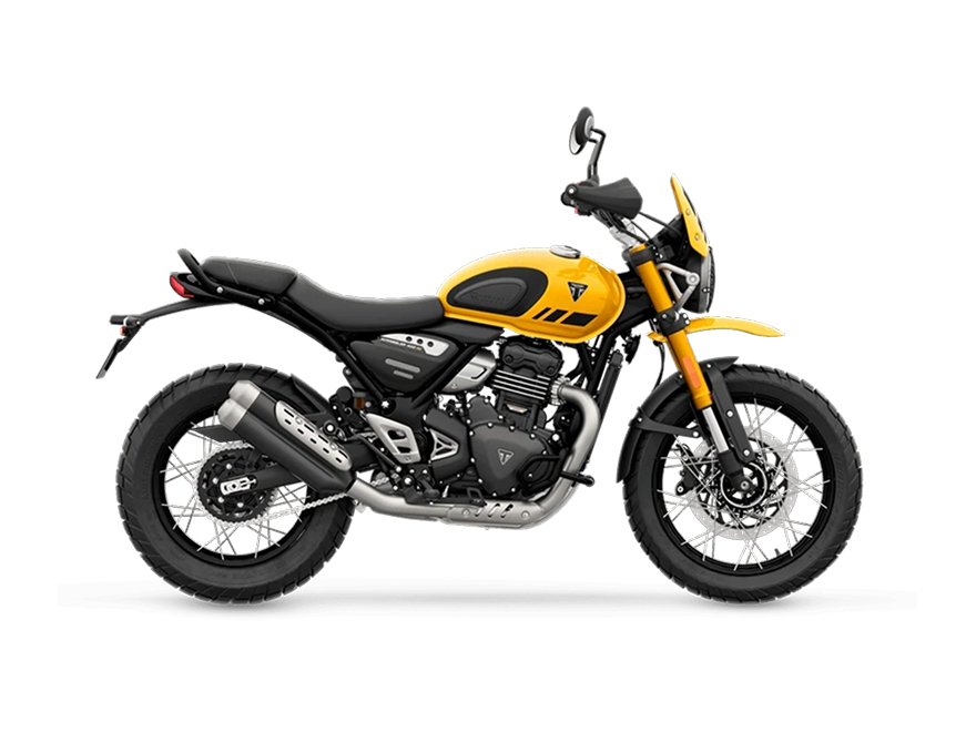 Triumph scrambler 400 xc yellow